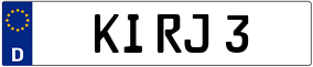 Truck License Plate